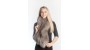Grey fox fur scarf